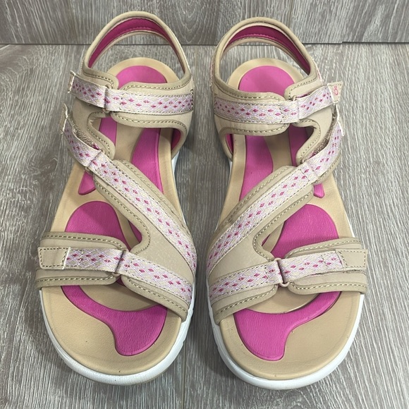 Ryka Ginger Adjustable Faux Leather Comfort Hiking Sport Sandals 10M - Picture 2 of 13